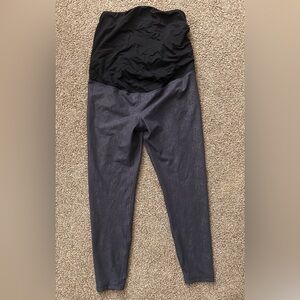 Black and Charcoal Maternity Leggings